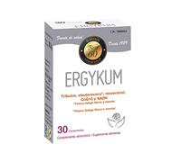 Ergykum 30 comprimidos - Herbetom Bioserum | Conn tribulus, eleuterococo, resveratrol, Coenzima Q10 y NADH | Tónico fatiga física y mental