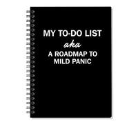 ERHACHAIJIA My to-Do List - Cuaderno de espiral con forro de tapa dura de 160 páginas, regalos divertidos de oficina para mujeres y hombres, diario de alivio del estrés para jefes compañeros de