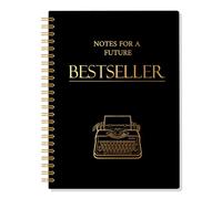 ERHACHAIJIA Notes for A Future Bestselle - Cuaderno con espiral de 160 páginas, cuadernos creativos, regalos para autores, lectores, escritores, profesores, estudiantes, cuaderno de ideas creativas