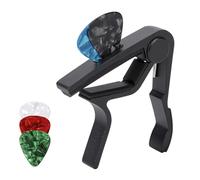 Erhigher Cejilla de guitarra, de alta resistencia, duradera, ligera, de larga duración, operación con una sola mano, cuerda de acero para guitarra acústica eléctrica, clásica, ukelele y bajo, color