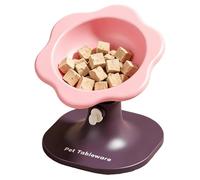 Erhöhter Katzennapf & Hundenapf - Ergonomische Futterstation Mit Ständer Für Katzen & Kleine Hunde, 15° Gekippter Futternapf Zum Schutz Der Halswirbelsäule, Rutschfester Napf Für Futter & Wasser