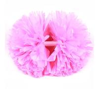 ERHTGUO 2 Pompones de porristas, serpentinas arcoíris, for Fiesta Baile, decoración Club fútbol, Flor Mano, Pelota aeróbica(Pink)
