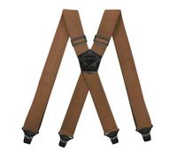 ERHTGUO 3.5 * 120cm Adult Men's Suspender X-Type Elastic Braces 4 Clips Buckles Strap Harness Man Work Male Jockstrap Accessories(Camel-120cm)