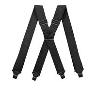 ERHTGUO 3.5 * 120cm Adult Men's Suspender X-Type Elastic Braces 4 Clips Buckles Strap Harness Man Work Male Jockstrap Accessories(Black-120cm)