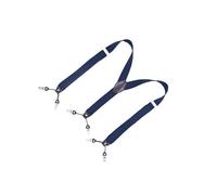 ERHTGUO 6 Clips Adjustable Elastic Black Polyester Trousers Braces Suspender For Men Women Baggy Pants Stylish Fashion Look Support