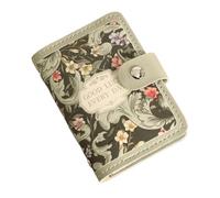 ERHTGUO Creative 20 Card Pockets PU Leather Mini Wallets RFID Blocking ID Holder Laminated Concealed Pull-out Business Case(Green)