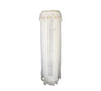 ERHTGUO Cubierta de Aire Acondicionado Encaje Estilo rústico, gabinete acondicionamiento Vertical Antipolvo, Universal Decorativo(Love Wings,[Height 175cm])
