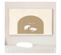 ERHTGUO Elastic Dust Cover For TV Wall Mounted Large Size Cry Modern Simple Sle Protective Cloth Universal For Bra(76-85inch,L)