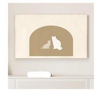 ERHTGUO Elastic Dust Cover For TV Wall Mounted Large Size Cry Modern Simple Sle Protective Cloth Universal For Bra(46-50inch,V)