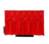 ERHTGUO Embroidered Lace Television Dust Cover Soft Fabric Computer Monitor Protection Household Printed Flower TV Home Decoration(A,45inch 100x60cm)
