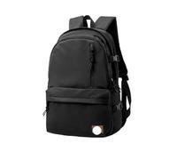 ERHTGUO Large Capacity Travel 15.6 Inch Laptop Backpack For Man Women's Waterproof Casual Nylon Teenagers College School Bag Male(Black)