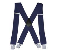 ERHTGUO Man's Suspenders Rave 4 Clips Braces Elastic Adjustable Adult Suspensorio Bretelles Tirantes Casual Trousers Ligas 5 * 120cm(A)