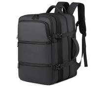 ERHTGUO Men's Backpack Business Trip Large Capacity Expansion Multifunctional Vacuum Compression Travel For Men(Black)