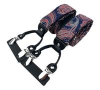 ERHTGUO Men's Fashion Accessories Suspenders Trouser Braces 3.5cm Wide Y-Back 6 Clips Wedding Party Event Father Husband(BD-A07)