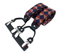 ERHTGUO Men's Fashion Accessories Suspenders Trouser Braces 3.5cm Wide Y-Back 6 Clips Wedding Party Event Father Husband(BD-A04)