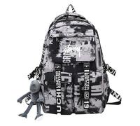 ERHTGUO Mochila escolar de moda Fengdong for adolescentes, mochila fresca, viaje ligera impermeable, grande for la universidad(Grey)