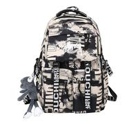 ERHTGUO Mochila escolar de moda Fengdong for adolescentes, mochila fresca, viaje ligera impermeable, grande for la universidad(Khaki)