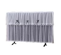 ERHTGUO Modern Simple Lace Cuter Monitor Dust Cover Universal Desktop Sle TV Screen Protector Hanging Dustproof(42inch,Small bow-white)