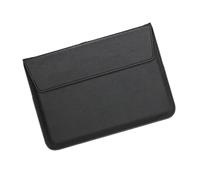 ERHTGUO PU Leather Men's And Women's Laptop Case Bag 13/15 English Computer Stand(13in-black)