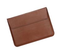 ERHTGUO PU Leather Men's And Women's Laptop Case Bag 13/15 English Computer Stand(13in-brown)