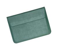 ERHTGUO PU Leather Men's And Women's Laptop Case Bag 13/15 English Computer Stand(13in-green)