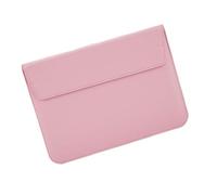 ERHTGUO PU Leather Men's And Women's Laptop Case Bag 13/15 English Computer Stand(13in-pink)