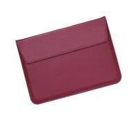 ERHTGUO PU Leather Men's And Women's Laptop Case Bag 13/15 English Computer Stand(15in-Burgundy)