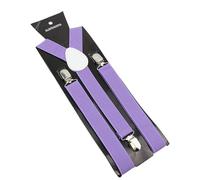 ERHTGUO Solid Color Elastic Leather Suspenders Braces Men Women Black Red Adjustable Straps For Wedding Suit Skirt Accessories(BraceSolid-A10)