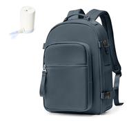 ERHTGUO Vacuum Compression Travel Backpack Waterproof College Laptop For Women(Grey)