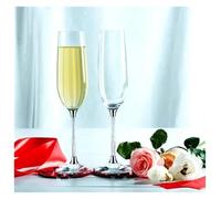ERHTGUO Wedding Glass Stemware Banquet Champagne Cup Supplies Bride And Groom Toasting 1 Pair(Color-04)