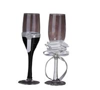 ERHTGUO Wedding Matchmaking Celebration Romantic Champagne Hand Over Glasses Groom Bride Stemware(Color-03)