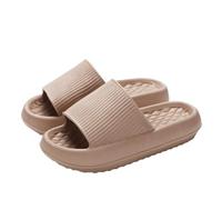 ERHTGUO Zapatillas de nube con plataforma gruesa for mujer, suela suave EVA, chanclas playa verano, antideslizantes(Color7,38-39)
