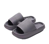 ERHTGUO Zapatillas de nube con plataforma gruesa for mujer, suela suave EVA, chanclas playa verano, antideslizantes(Color2,36-37)