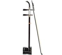 Erhu Adultos Principiantes Tocan El Ébano Erhu Instrumento Chino Tradicional Nacional de 2 Cuerdas Violín Huqin Exquisita Huqin Huqin Huqin Decoración de Hueso (Color: Negro)