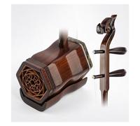 Erhu Chino Antiguo Caoba Tradicional Tallado Hexagonal Cabeza De Dragón Erhu Chino Instrumento De 2 Cuerdas Con Estuche