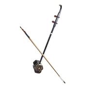 Erhu chino, Erhu chino de madera maciza, instrumento tradicional hexagonal, kit completo con arco y estuche