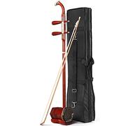 Erhu Chino Tradicional Étnico Palisandro Erhu Principiante Avanzado para tocar un instrumento de violín de 2 cuerdas simple y tallado a mano (Color: Rojo Tamaño C: 821310cm)