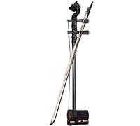Erhu Clásico Tradicional Étnico Hecho a Mano Instrumento Musical Erhu Arte Chino Clásico 2 Cuerdas Violín Huqin Negro Diseño de Cabeza de Dragón (Color: Negro Tamaño: 8112.58.7cm)