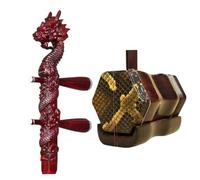 Erhu Instrumento De Cuerda Rosewood Erhu Rendimiento Profesional Durable | Material Palisandro: el erhu cuenta con un tono rico y resonante.(Dragon head)