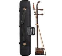 Erhu - Instrumento musical Erhu chino tradicional étnico principiante instrumento musical profesional de 2 cuerdas para violín Huqin bolsa de almacenamiento + accesorios básicos (color: marrón)
