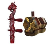 Erhu Portátil Profesional De Palisandro | Material Palisandro: el erhu cuenta con un tono rico y resonante.(Dragon head)