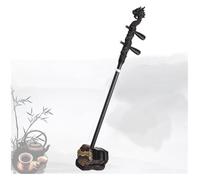 Erhu Violín Chino De 2 Cuerdas, Instrumento Musical De Violín + Accesorios Gratis Erhu Profesional De Sándalo Negro Con Cabeza De Dragón Grabada For Principiantes(Black-A)