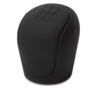 ERHUO Cubierta negra para pomo de palanca de cambios de 5 velocidades, cubierta universal para perilla de palanca de cambios de coche, cubierta de silicona TPU mejorada para palanca de cambios manual