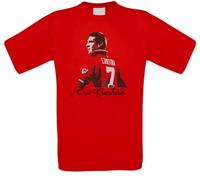 Eric Cantona - Camiseta rojo XL