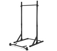 Eric Flag - Barra Dominadas y Fondos Ajustable 105 cm a 210 cm para Gimnasio en Casa, Calistenia, Fitness - Barra Dominadas Suelo en Acero, Soporta hasta 300 KG, Ejercicio y Entrenamiento en Casa