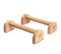 Eric Flag Barras Paralelas Calistenia - Paralelas Calistenia Bajas Sólidas y Estables para Gimnasio en casa, Fitness, Handstand - Flexiones soporte suelo Antideslizante en Madera de Haya, Push up Bar