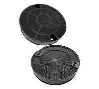 eRicambi, Copa filtros (x2) de carbón activo, compatible con campana extractora Elica Ariston Whirlpool Smeg, dimensiones: 195 x 35 (mm) Mod.29 KIT0161374, para modelos Alba Cubo Island, Aqua