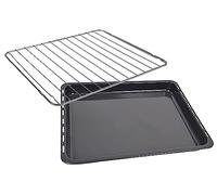 eRicambi® Kit de bandeja para hornear + parrilla para horno, compatible con Rex Electrolux, dimensiones: 466 x 385 x 40 mm (mm) recambios originales Bundle Essential