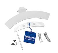 ERICAMBI® Kit de manija puerta ojo de buey para lavadora, compatible con Electrolux Rex AEG Zanussi, completo con merluza, clavija y resorte. Dimensiones 190x60 (mm) para modelos EW2 - EWF - EWP - RWF