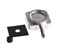 eRicambi, Porta cápsulas de aluminio compatible con cafetera Frog con junta y tuerca de fijación